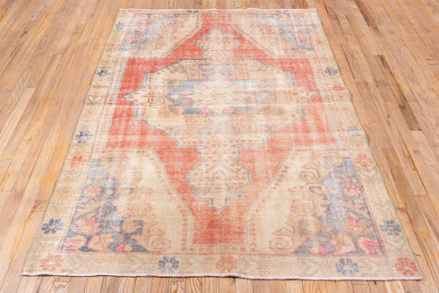 Vintage Oushak Area Rug (4' x 7')